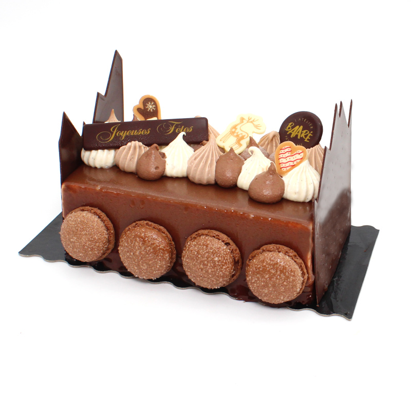 Buche trois chocolat